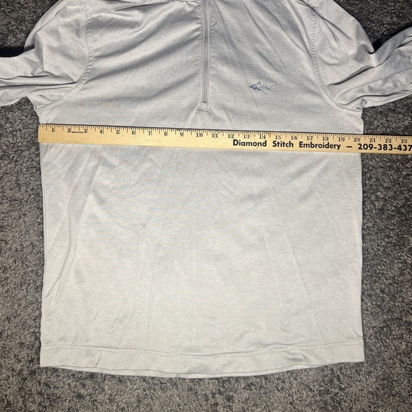 Greg Norman Shirt Mens Grey  Small Long Sleeve 1/4 Zip Mock Neck Golf Outdoor - Picture 3 of 7
